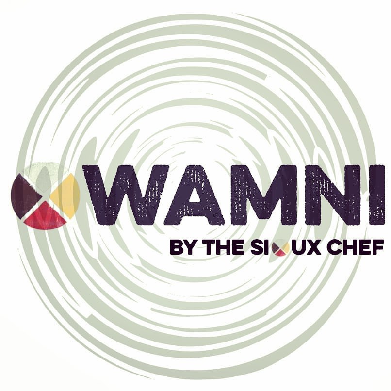 A logo that reads "Owamni, by the Sioux Chef"